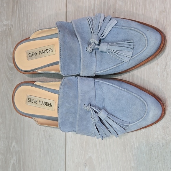 Steve Madden Women Tassel Magan Leather The Pointed Toe Heels Shoes sz 5.5M - Picture 4 of 13